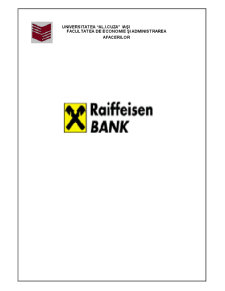 Raport de practică la Raiffeisen Bank - Pagina 1