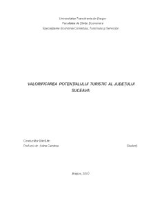 Valorificarea Potențialului Turistic al Județului Suceava - Pagina 1