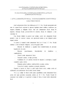 Soluționarea contestațiilor împotriva actelor administrative fiscale - Pagina 1