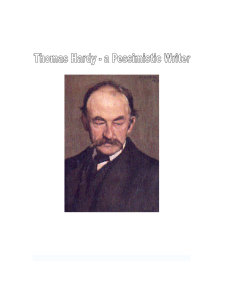 Thomas Hardy - a Pessimistic Writer - Pagina 1