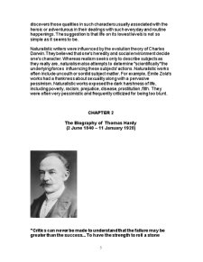 Thomas Hardy - a Pessimistic Writer - Pagina 5