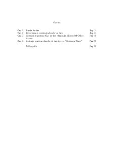 Proiect Baze Date - Access - Pagina 1