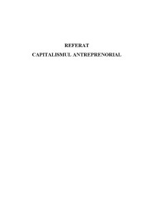 Capitalismul Antreprenorial - Pagina 1