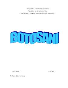 Prezentarea potențialului turistic al orașului Botoșani - Pagina 1