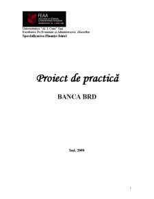 Proiect de practică la BRD - Pagina 1