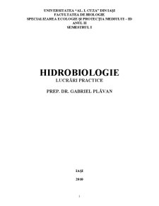 Hidrobiologie - lucrări practice - Pagina 1