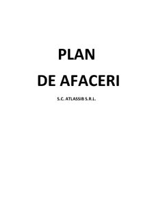 Plan de Afaceri - SC Atlassib SRL - Pagina 2