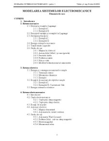 Modelarea Sistemelor Electromecanice - Pagina 1
