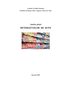 Analiza Pieței Detergenților de Rufe - Pagina 1