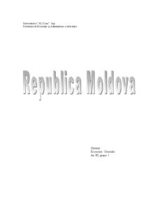 Referat microeconomie politică - Republica Moldova - Pagina 1
