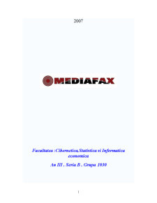 Relații publice - Mediafax - Pagina 1