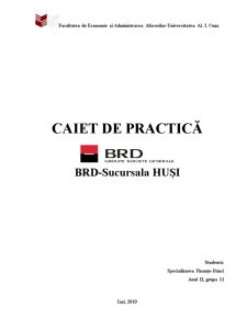 Practică BRD - sucursala Huși - Pagina 1