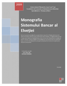 Monografia Sistemului Bancar al Elveției - Pagina 1