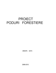 Proiect Poduri Forestiere - Pagina 1