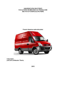 Dinamica Autovehiculelor - Iveco Daily - Pagina 1