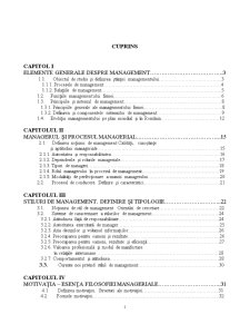 Analiza și perfecționarea stilurilor de management la societatea comercială Filseta SA Lugoj - Pagina 1