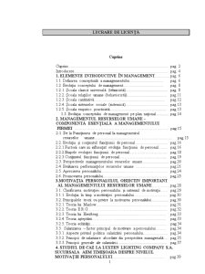Motivația personalului, obiectiv important al managementului resurselor umane - Pagina 1