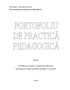 Portofoliu de practică pedagogică - Pagina 1