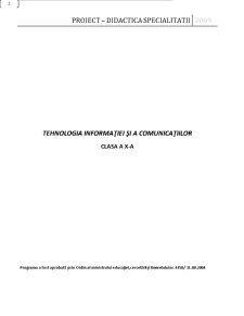 Didactica specialității - tehnologia informației și a comunicațiilor - Pagina 2