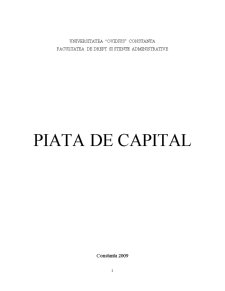 Piața de capital - Pagina 1