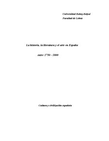 La historia, la literatura y el arte en espana entre 1750-1800 - Pagina 1