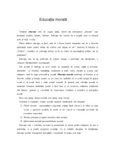 Educația Morală - Pagina 1