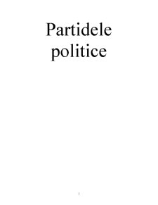 Partidele Politice - Pagina 1