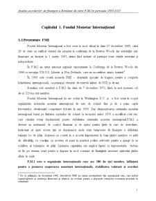 Analiza acordurilor de finanțare a României de către FMI în perioada 1990-2010 - Pagina 2