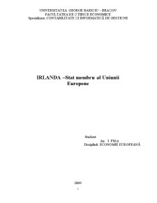 Irlanda - stat membru al Uniunii Europene - Pagina 1