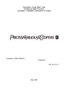 Proiect Price Waterhouse Coopers - Pagina 1