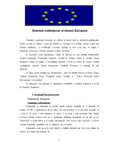 Sistemul instituțional al UE - Pagina 1