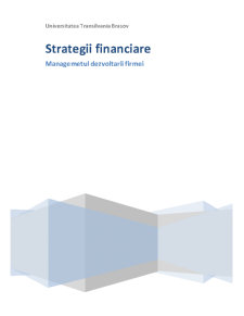Strategii Financiare - Pagina 1