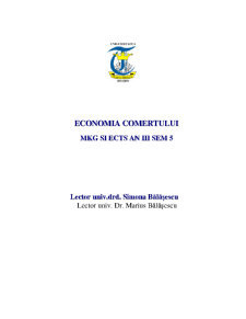Economie Comercială - Pagina 1