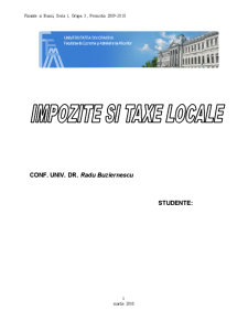 Impozite și Taxe Locale - Pagina 2