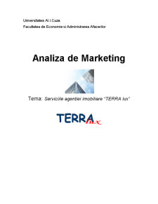 Analiza de marketing - studiu de caz firma Terra Lux - Pagina 1