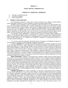 Bazele Metodei Experimentale - Modulul 1 - Pagina 1