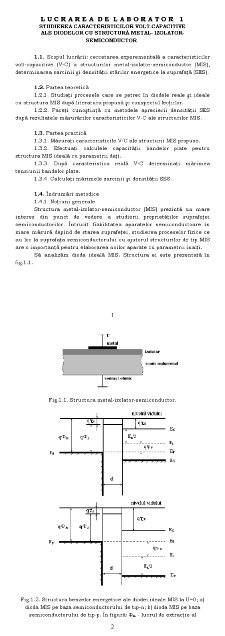 Studierea caracteristicilor volt-capacitive ale diodelor cu structură metal-izolator-semiconductor - Pagina 1