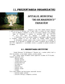 Raport practică - Spitalul Municipal Dr.Gh.Marinescu Târnăveni - Pagina 1