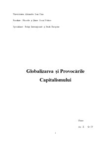 Globalizarea și Provocările Capitalismului - Pagina 1