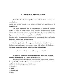 Conceptul de persoană juridica, elementele sale structurale - modul de înființare și de încetare a activității - Pagina 4