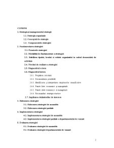 Fundamentarea, elaborarea, implementarea și evaluarea strategiei generale a firmei SC Nova Textile Bumbac Pitești SRL - Pagina 2
