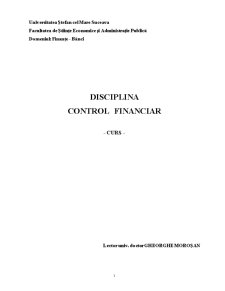 Curs Control Financiar - Pagina 1