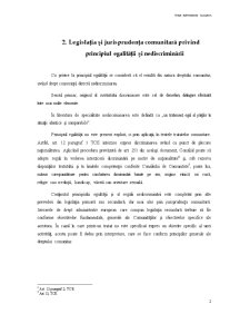 Principiul egalității și nediscriminarea în dreptul administrativ european - Pagina 2