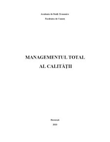 Managementul Total al Calității - Pagina 1