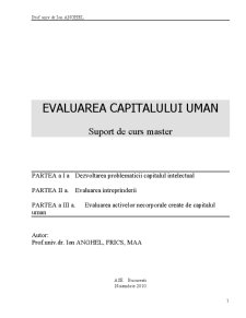 Evaluarea Capitalului Uman - Pagina 1