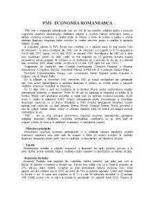 FMI - economia românească - Pagina 1