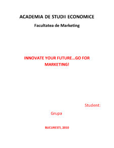 Promovarea Facultății de Marketing - Pagina 1