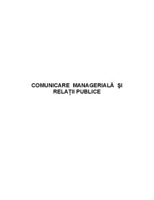 Comunicarea managerială și relații publice - Pagina 1