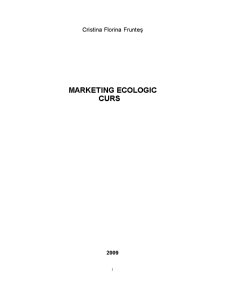 Marketing Ecologic - Pagina 1
