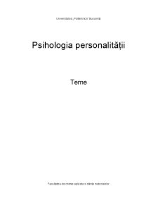 Teme - psihologia personalității - Pagina 1